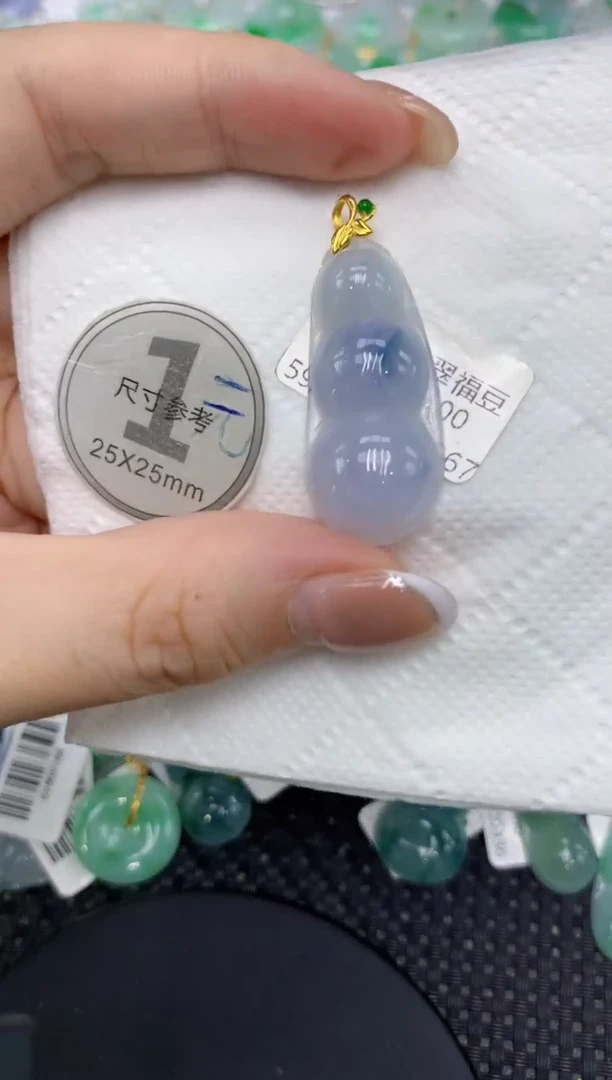 颈饰18K金镶嵌翡翠1111111