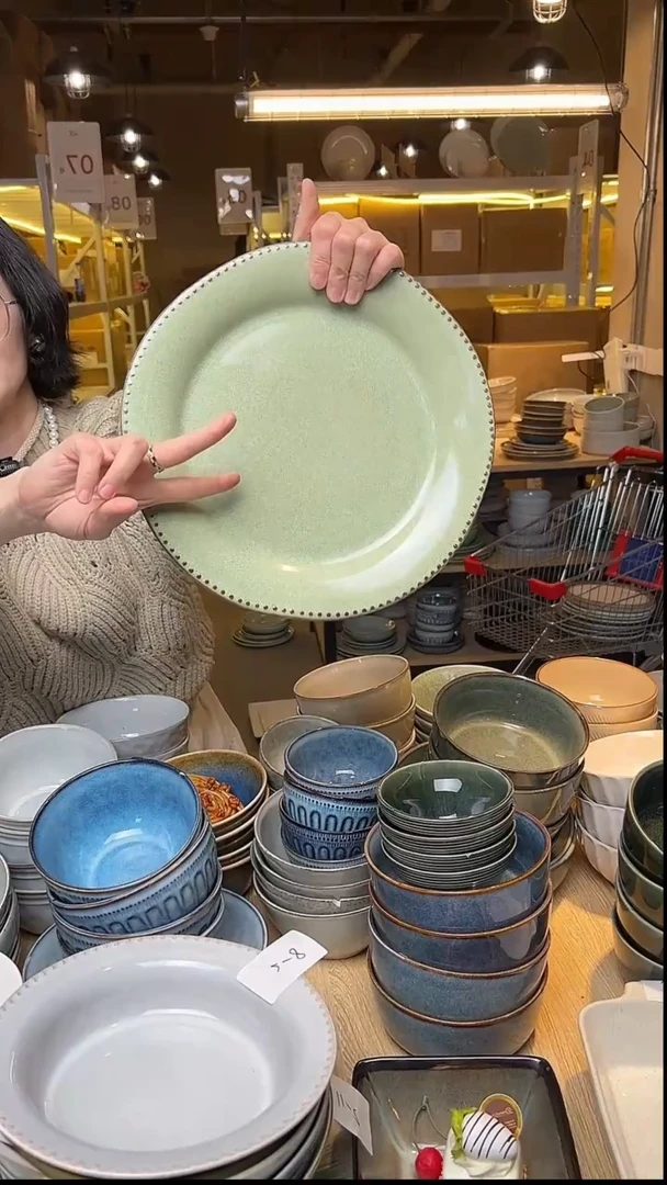 瓷71外贸尾货窑变釉下彩默认微瑕