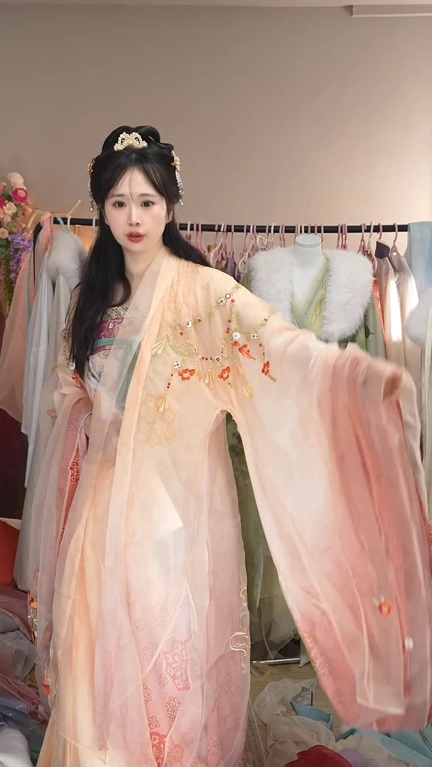 长安乐外刺绣大袖衫+内大袖  特价不退换S码