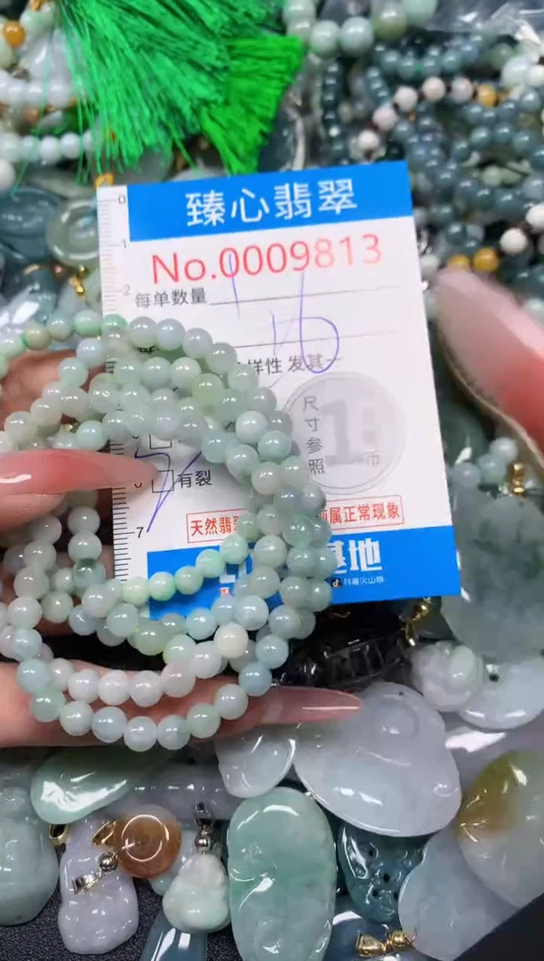 【闪购商品】翡翠颈饰未镶嵌含绳0009813