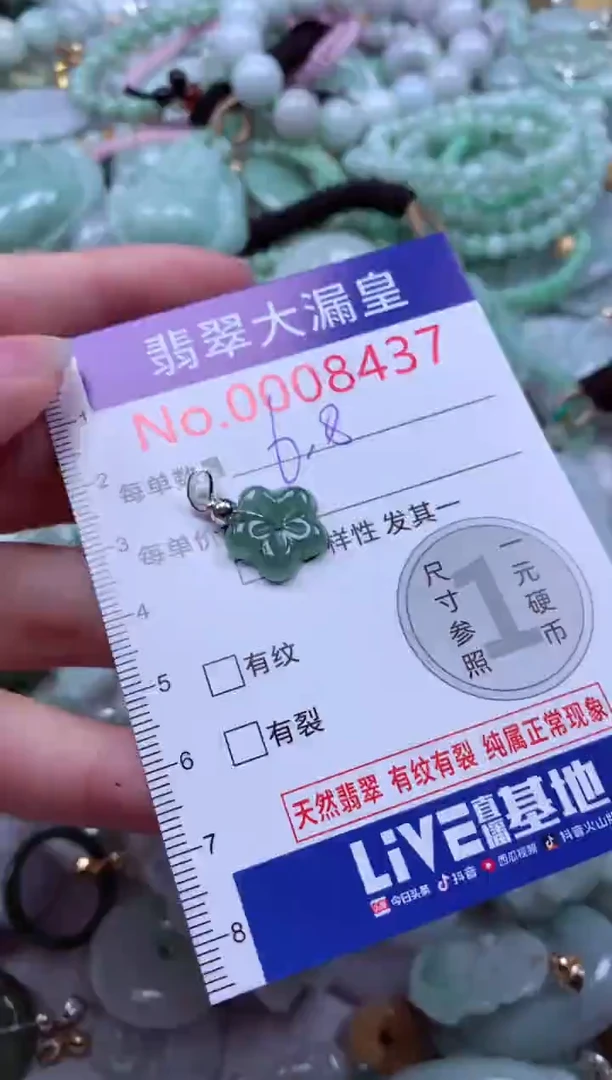 吊坠(不含链)未镶嵌翡翠8437