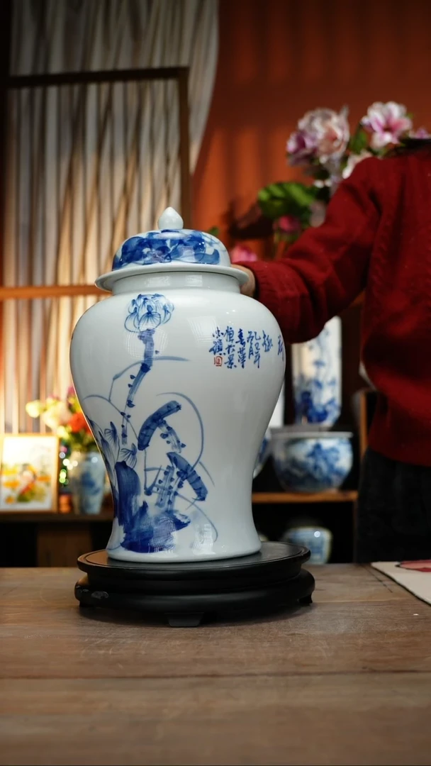 【简家甄选】景德镇设计师釉下手绘陶瓷