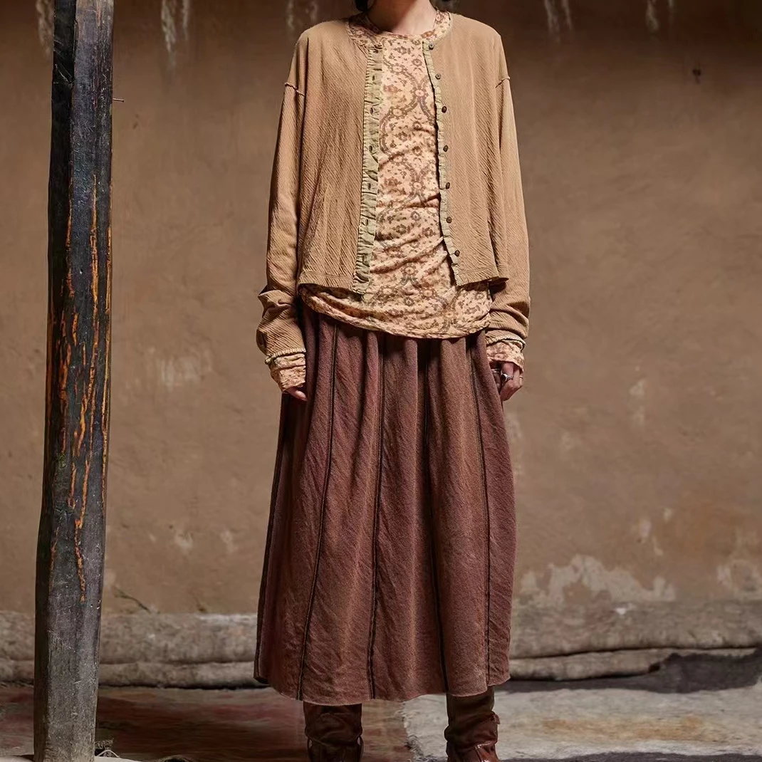 24FW4008 圆机针织半裙羊毛秋冬