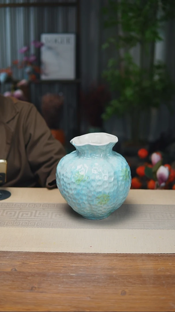 异形花器蔚蓝海岸石榴瓶