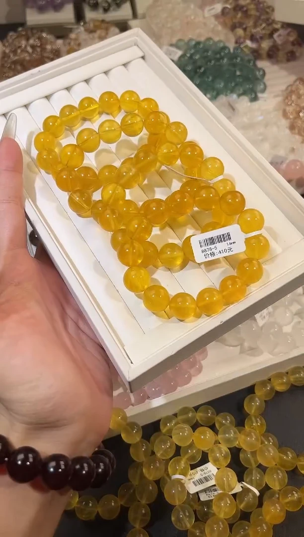 未镶嵌手链萤石多样性发一吸金14mm