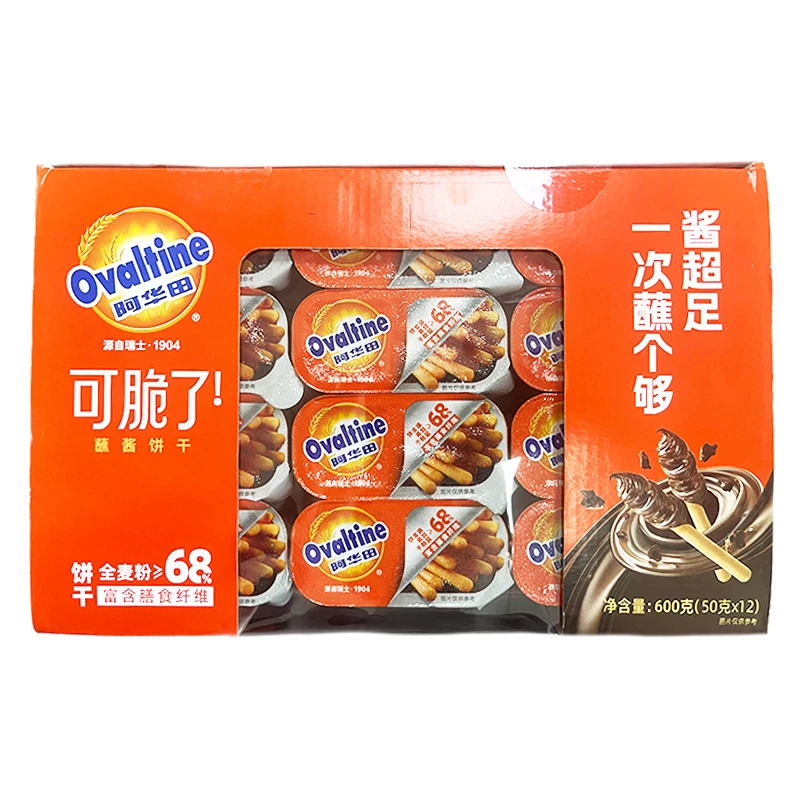 【7月23日到期】Ovaltine阿华田可脆了蘸酱饼干600g