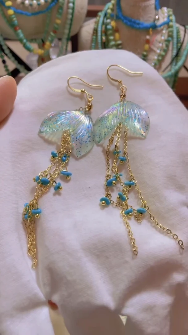 未镶嵌南红玛瑙珠宝奇石流苏耳饰