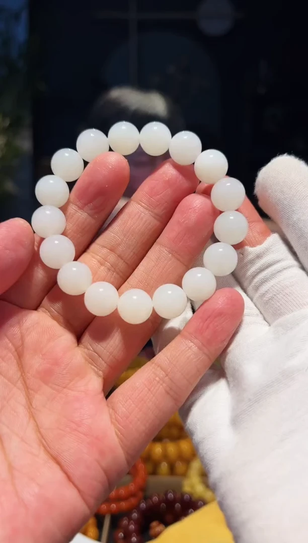 手串未镶嵌和田玉12+单圈95