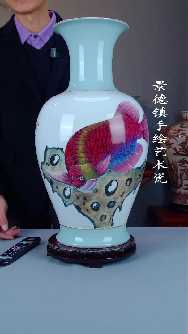 摆件陶景德镇手工手绘陶瓷摆件51