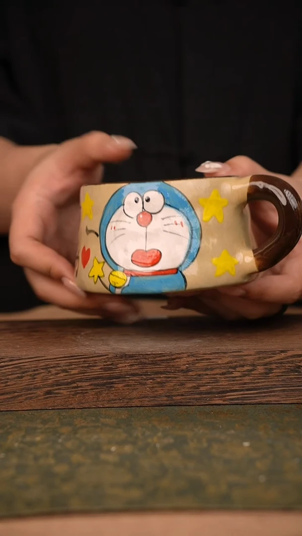 摆件泥垚手作 景德镇手工手绘器物