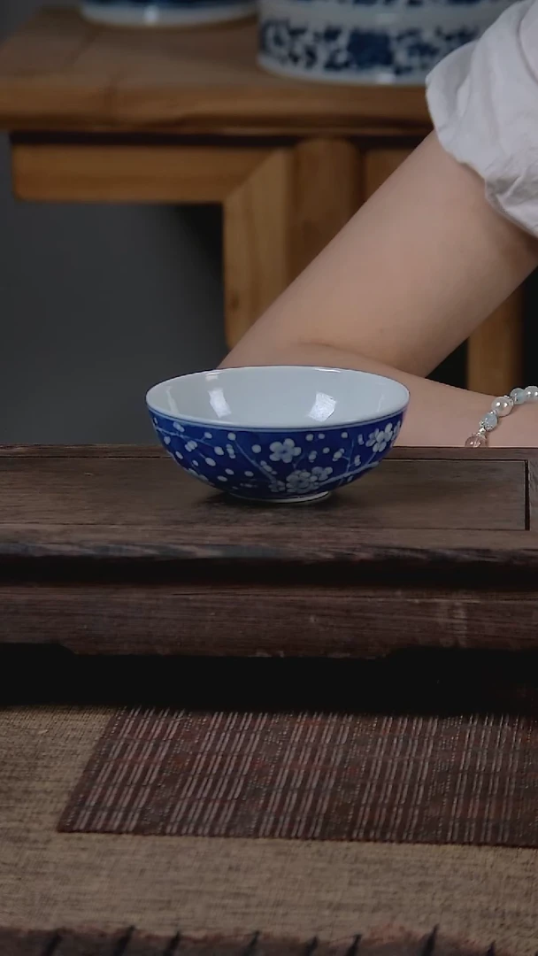 杯折葵非器手工手绘冰梅普洱杯