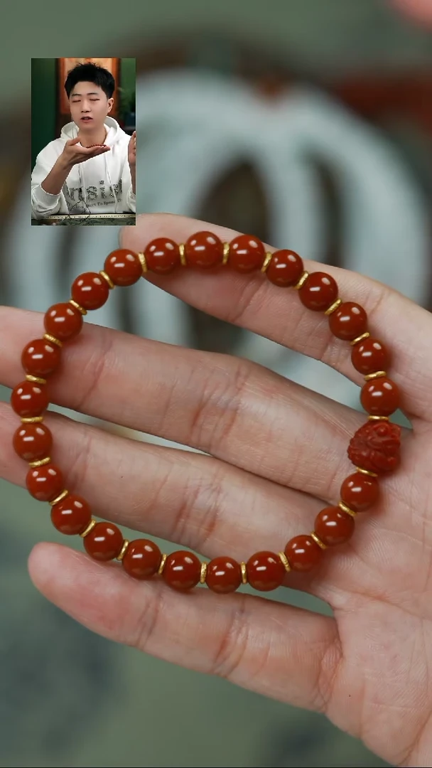 【闪购商品】南红玛瑙单圈未镶嵌文玩配饰