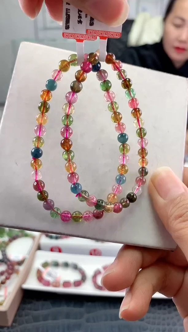 未镶嵌手串碧玺多样性发一条