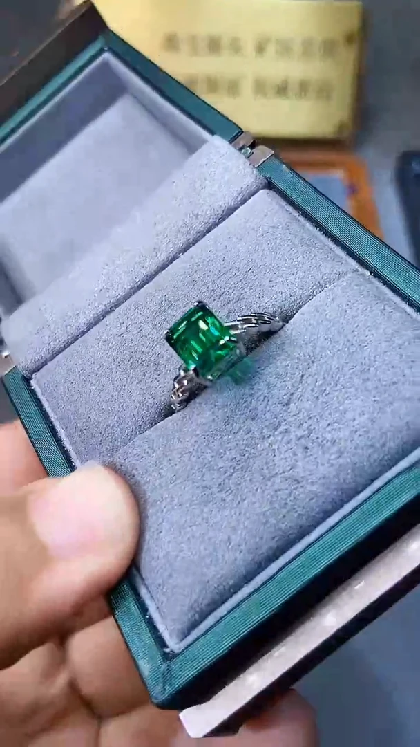 【闪购商品】透辉石戒指银S925镶嵌354