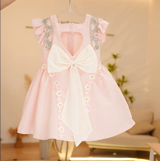 【Y.d2540】2025新款女童连衣裙女宝公主裙甜美洋气国风小女孩夏季