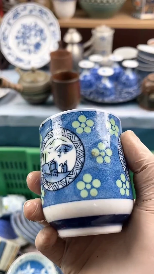 瓷片英歌瓷器满19.9包邮