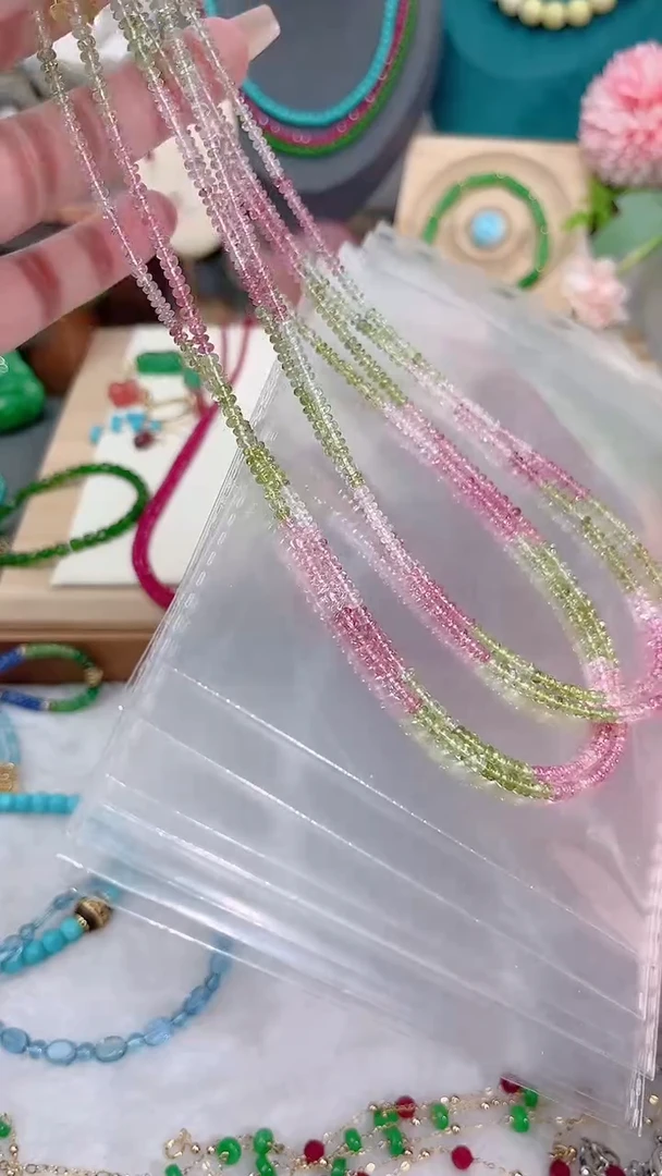 银S925镶嵌颈饰碧玺多样性发其一399