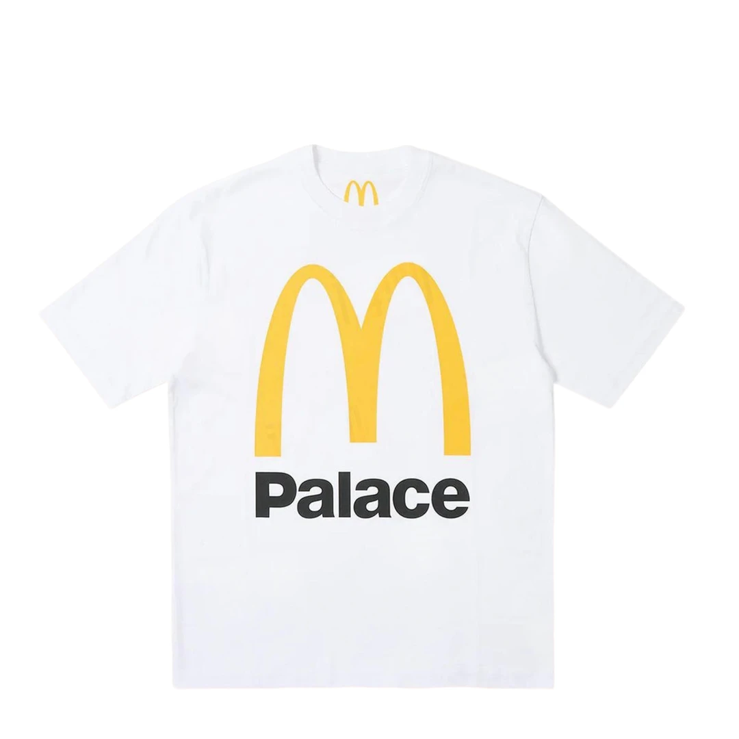 LOGO白色 PALACE麦当劳联名款T恤 McDonald's x palace