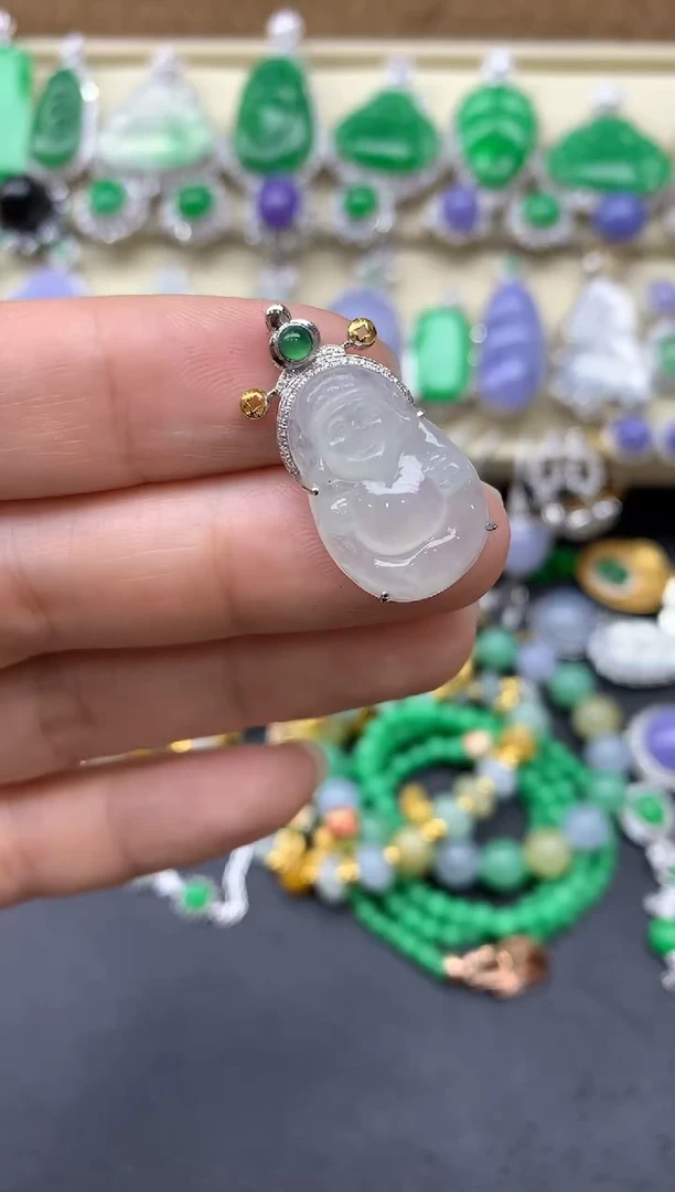 【闪购商品】翡翠颈饰18K金镶嵌164-中国好珍宝