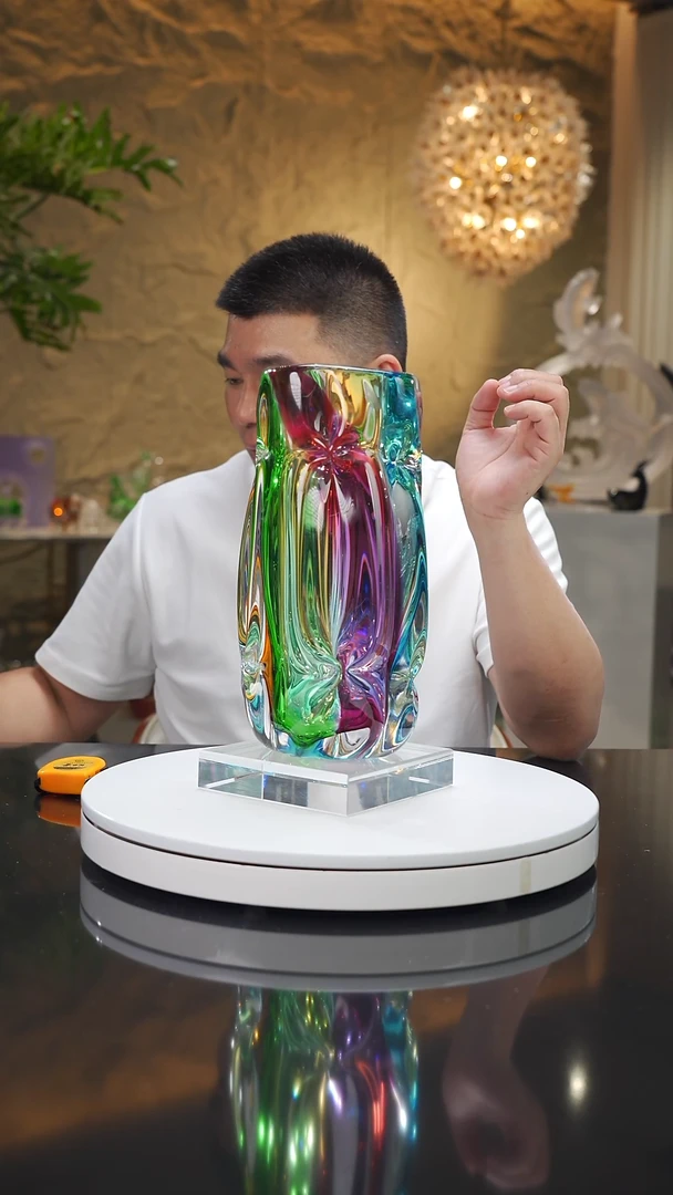 瓷片福利彩色花瓶