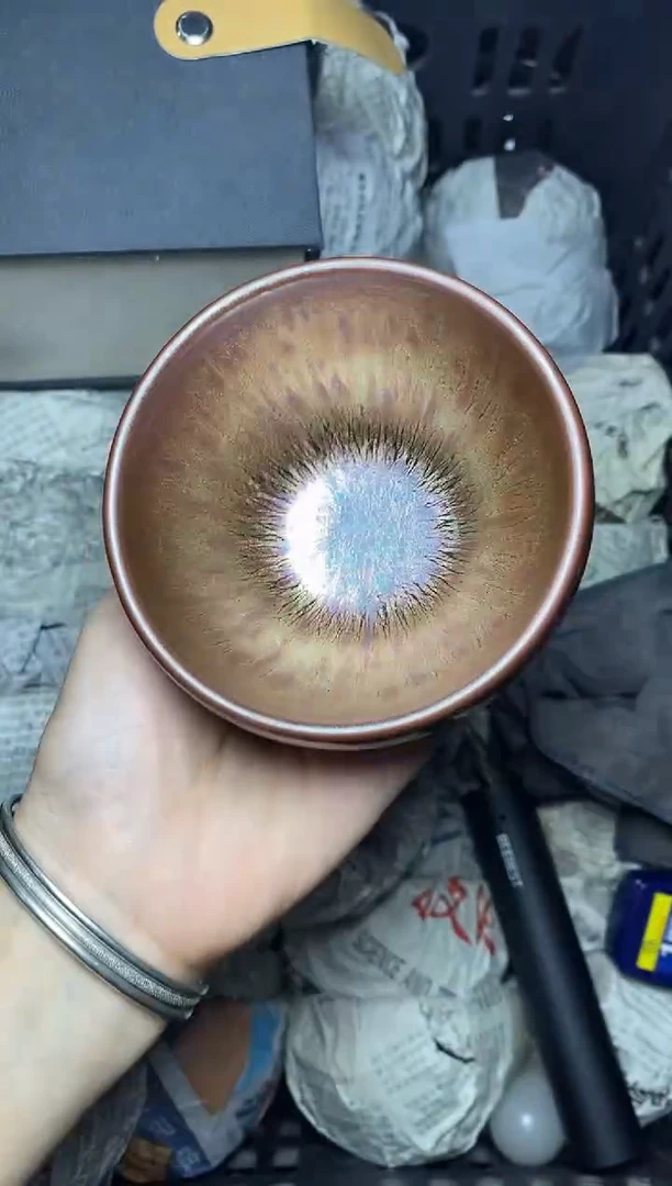 茶盏金丝万缕  盏三疯建盏茶器