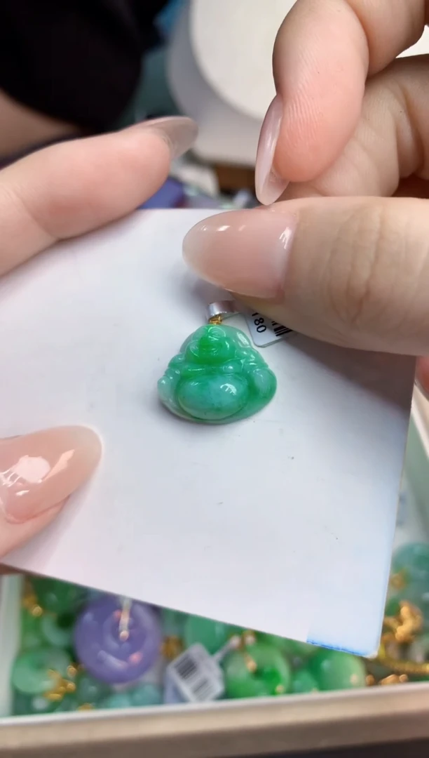 翡翠未镶嵌吊坠(不含链)1