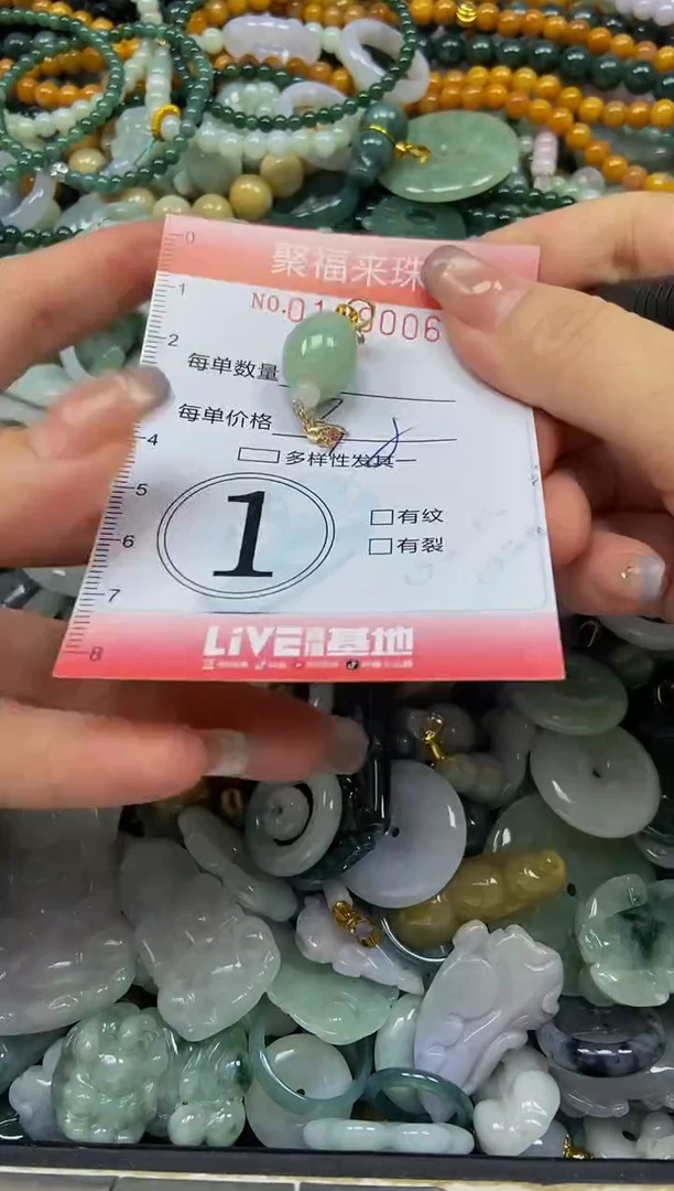 翡翠未镶嵌颈饰闪购0199006