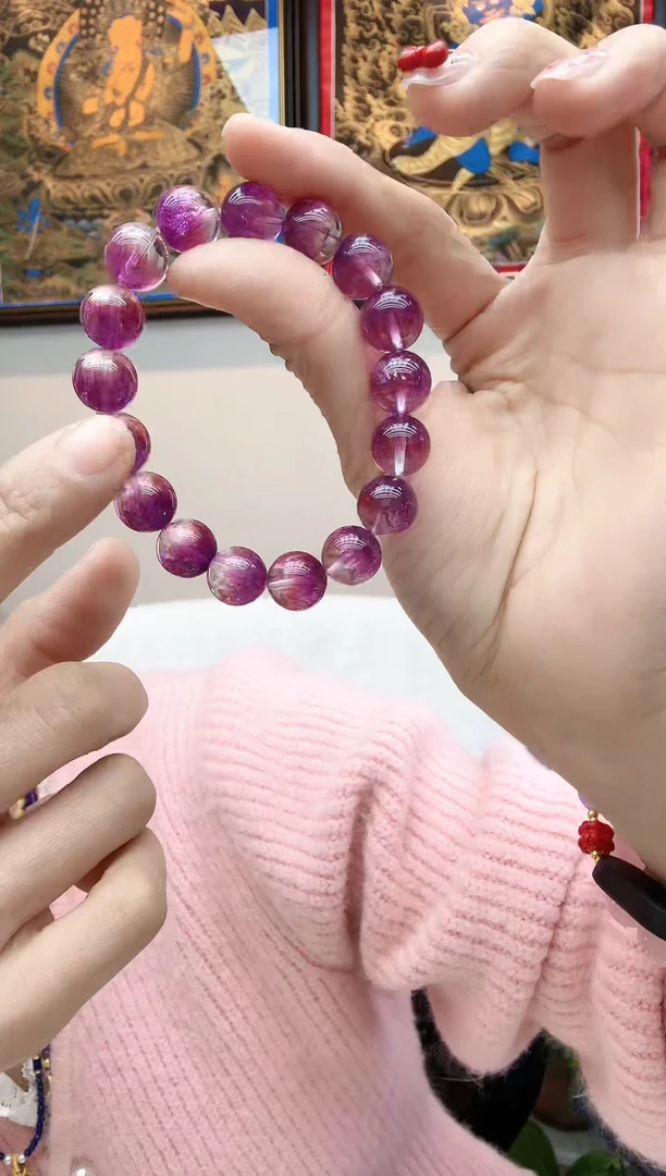 【闪购商品】水晶手串未镶嵌大紫超七手串