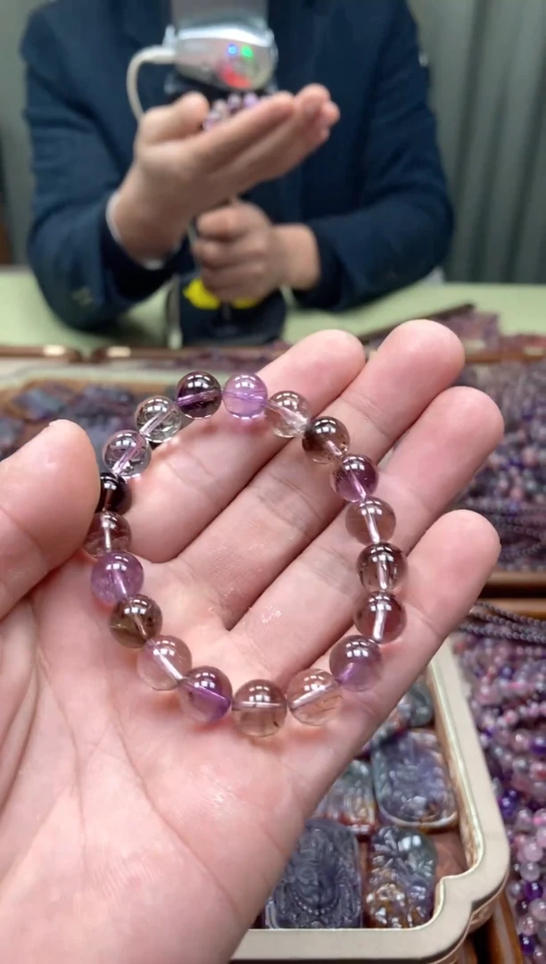 未镶嵌手串水晶超七手串10mm  多样性发一