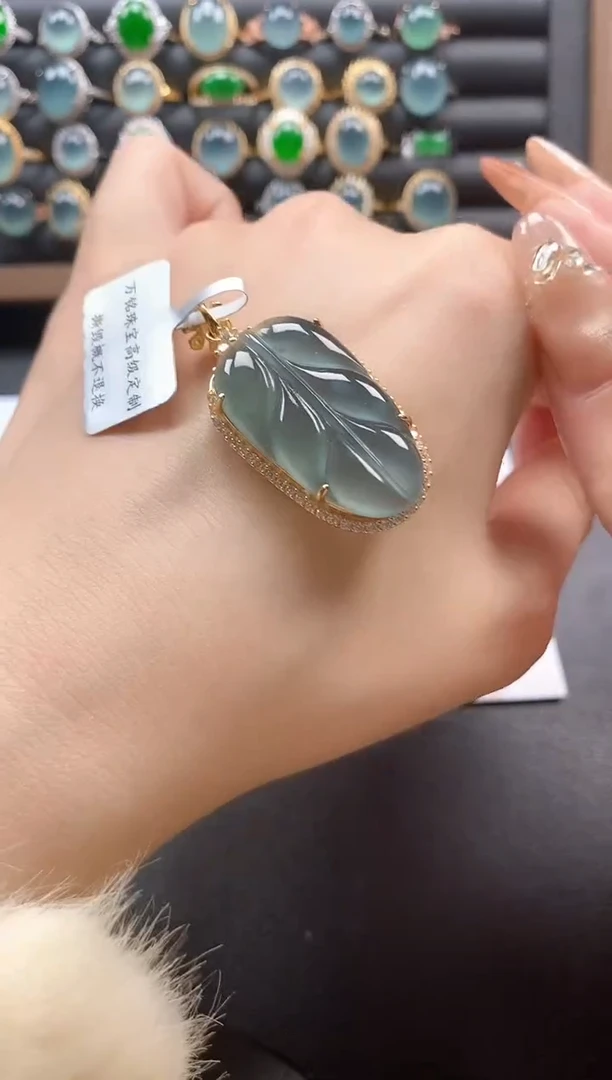 银S925镶嵌戒指翡翠51511