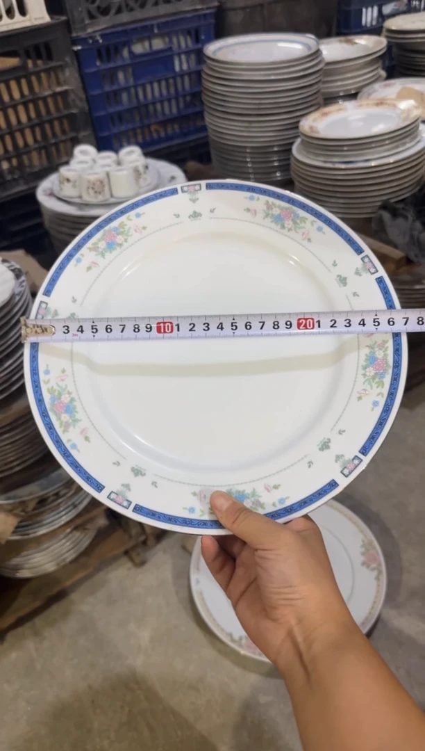 摆件老仓库出口盘27厘米微瑕请慎拍