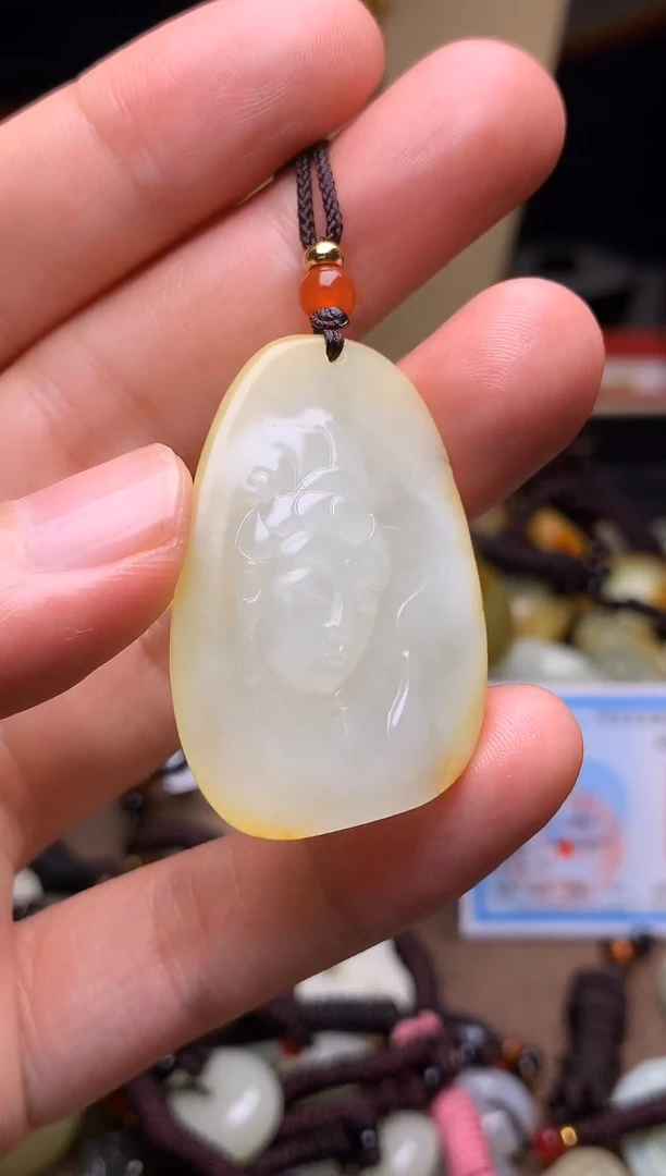 颈饰未镶嵌和田玉新疆料青海料清水和田玉吊坠