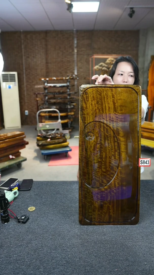 大叶金丝楠实木茶盘噢