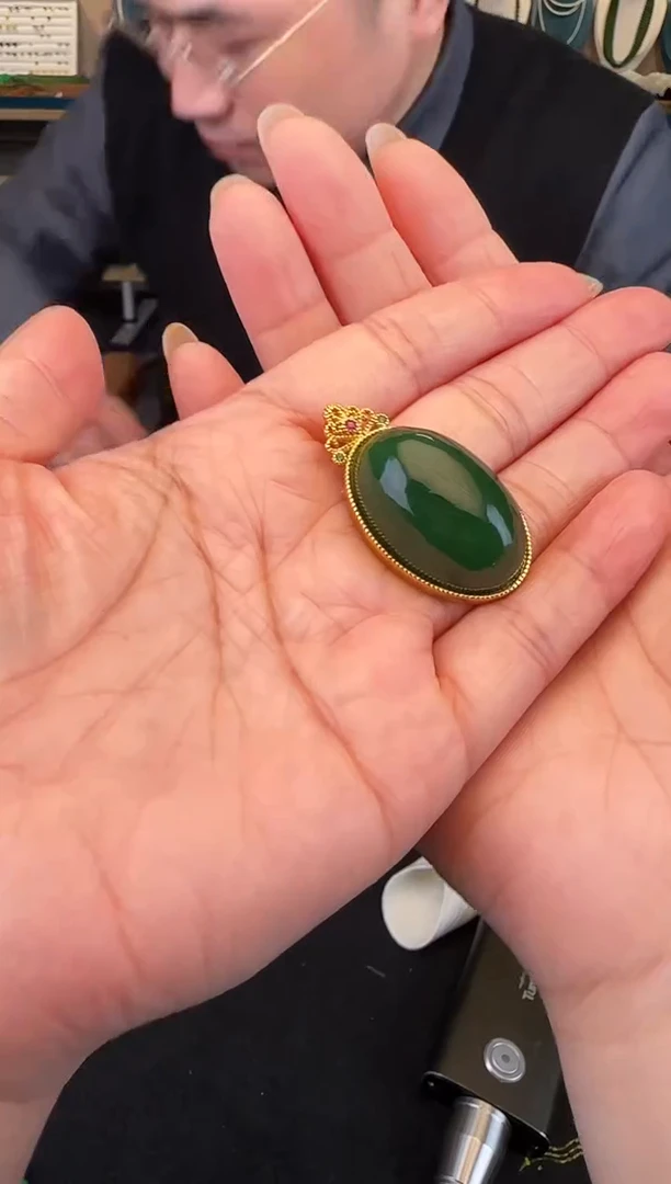 颈饰未镶嵌和田玉鸽子蛋3.0（多样性发一件）