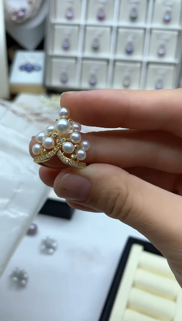 未镶嵌戒指淡水珍珠多样性发其一