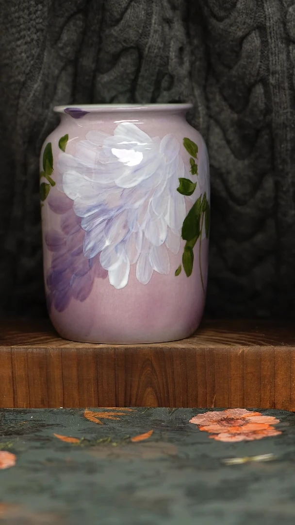 杯釉下彩手工手绘同款陶器