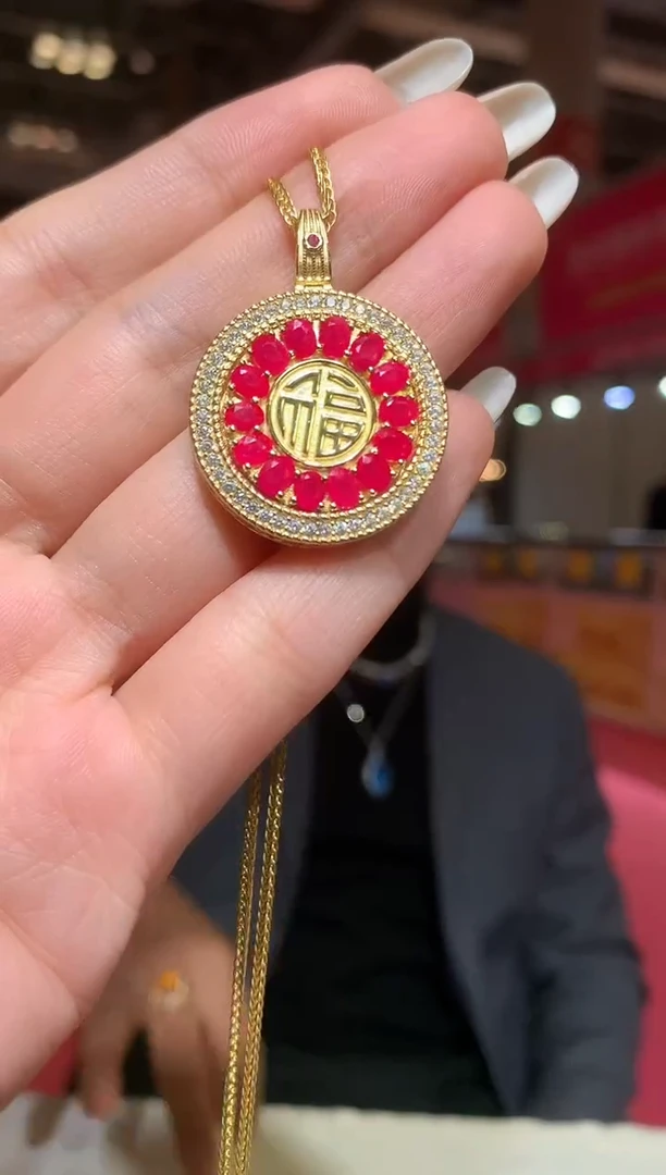 银S925镶嵌耳饰红宝石【宝石世家严选】