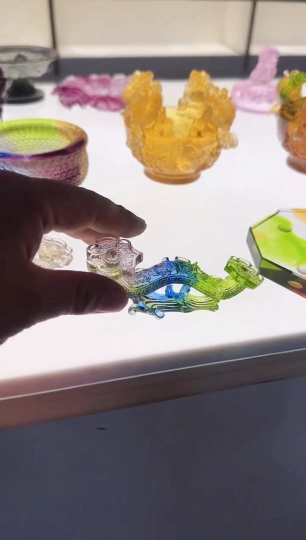 手工艺品琉璃如意十厘米