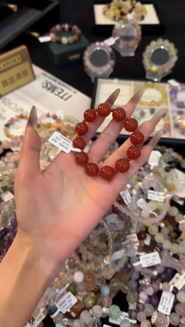 合金手链水晶玛瑙x2723
