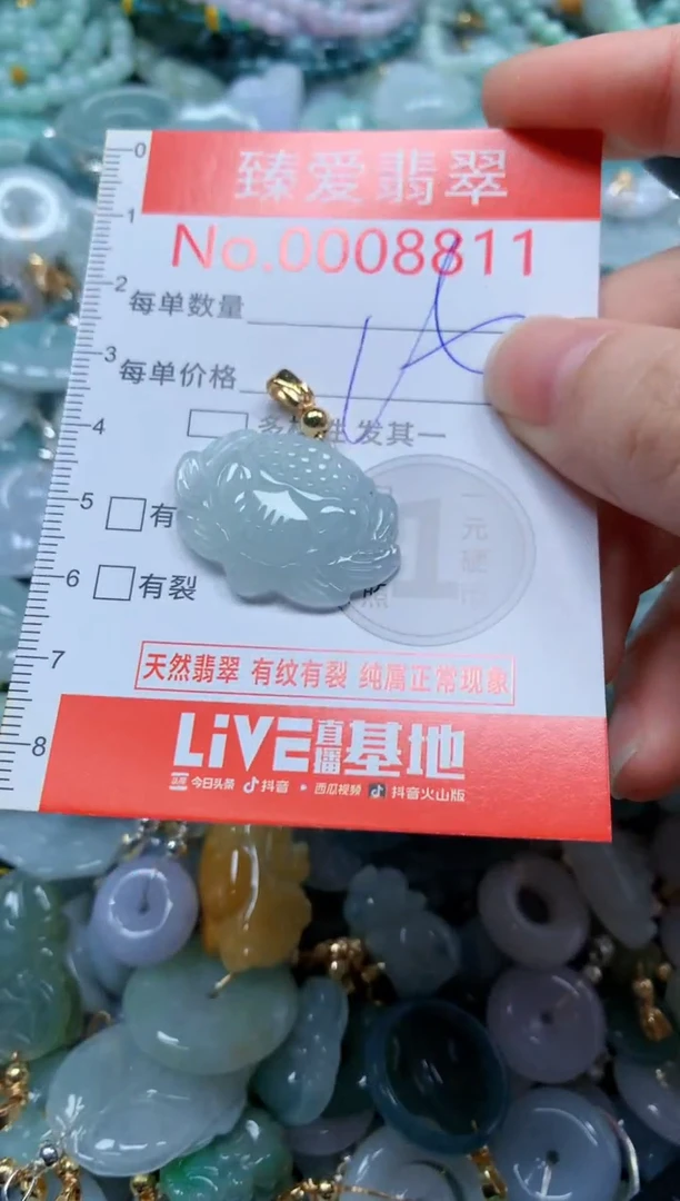 翡翠未镶嵌吊坠(不含链)8811