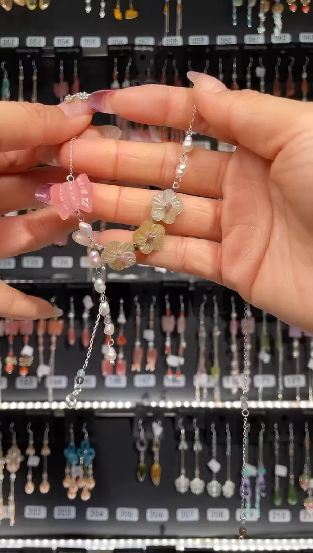 【闪购商品】紫晶耳饰银S925镶嵌风止意难