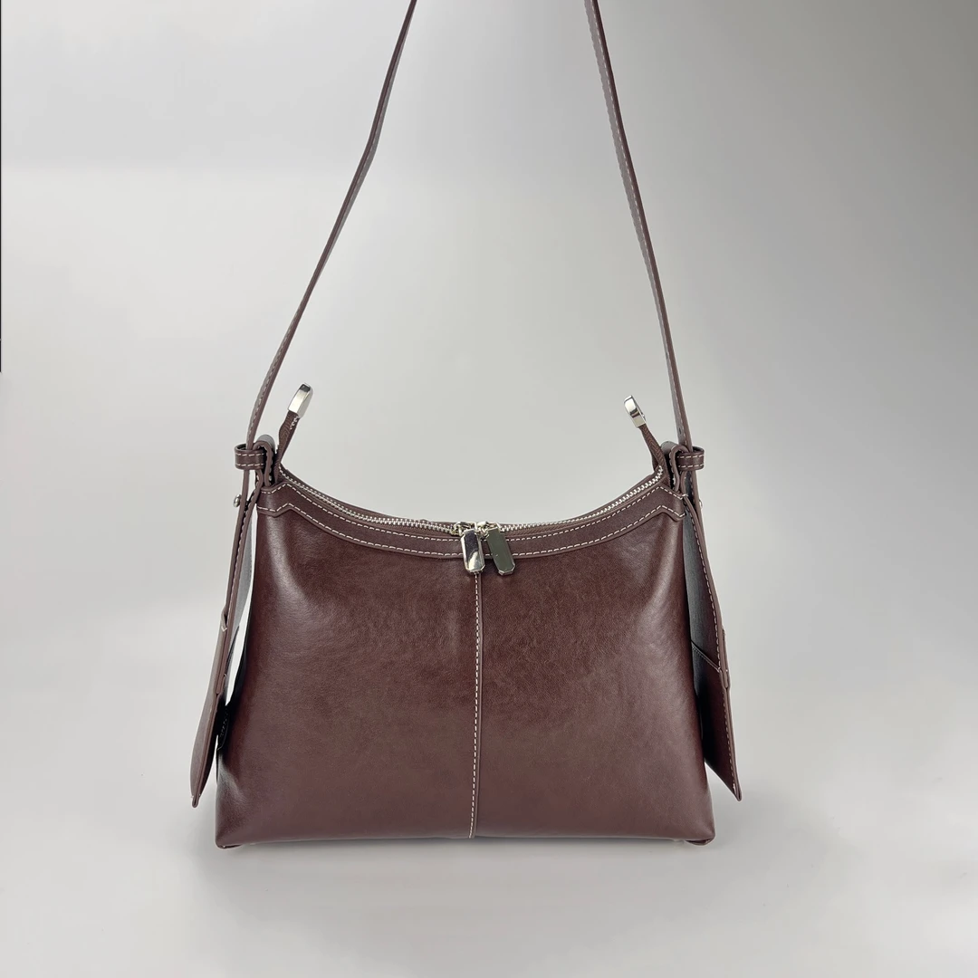 Jinho/金猴2025新版头层水晶植鞣皮大牌高级感品质双挂耳托特女包