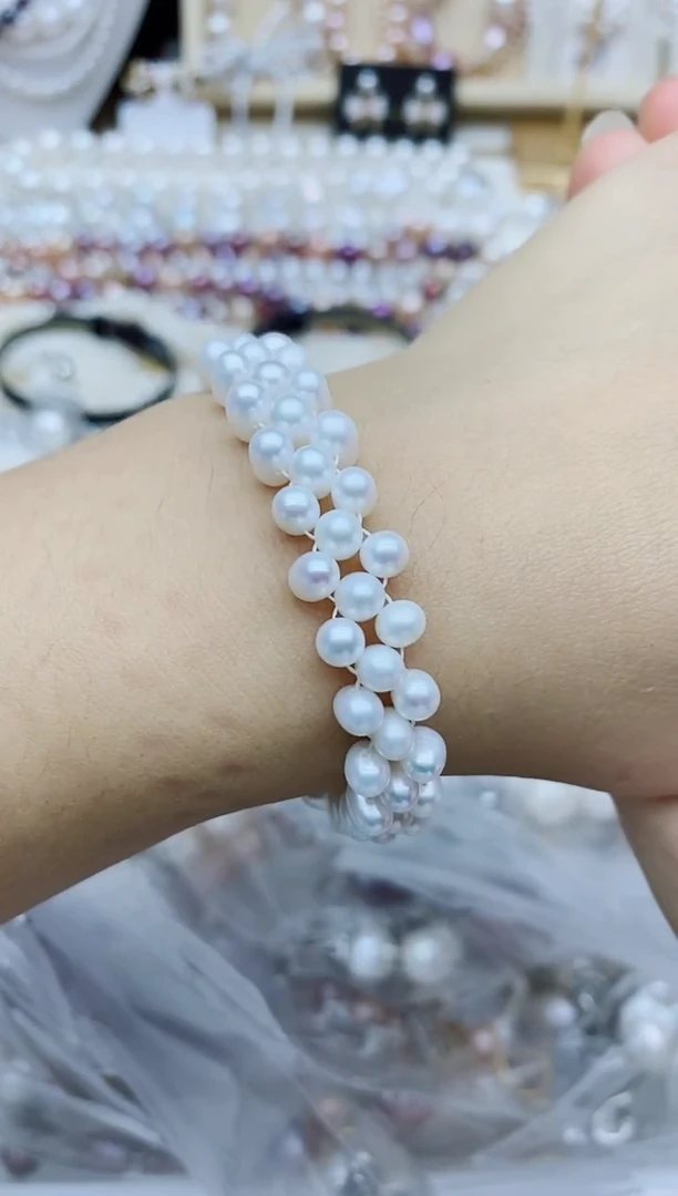 未镶嵌手链淡水珍珠手链 多样性发其一