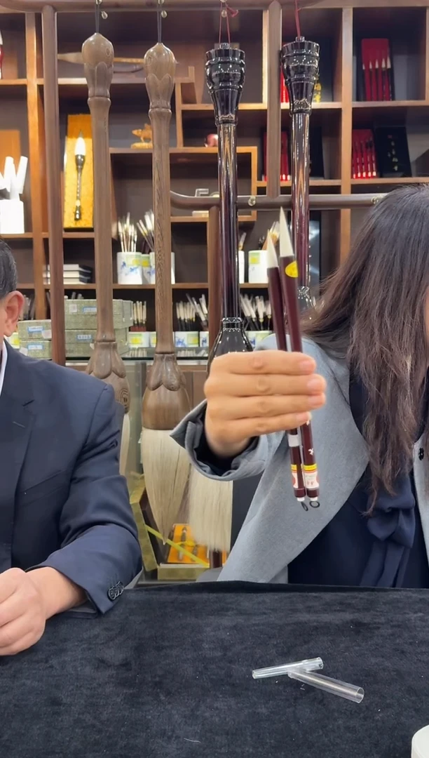 折扇.杨松源千金湖笔--文华文苑