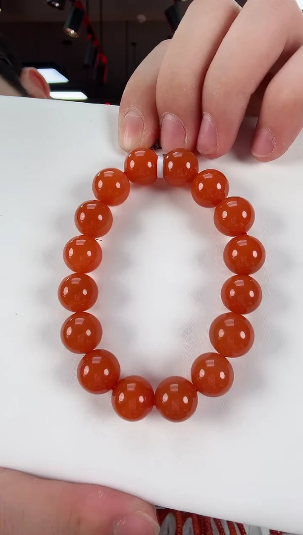 【闪购商品】南红玛瑙滴水洞手串13+未镶嵌一个/条