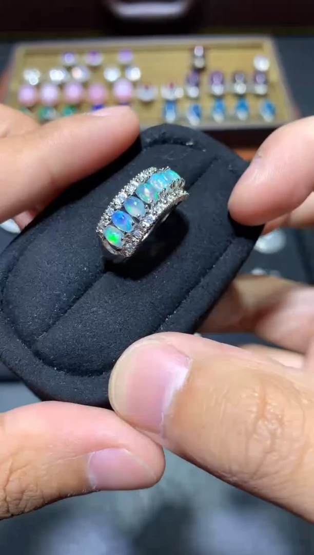 未镶嵌欧泊戒指W18【多样性发其一】