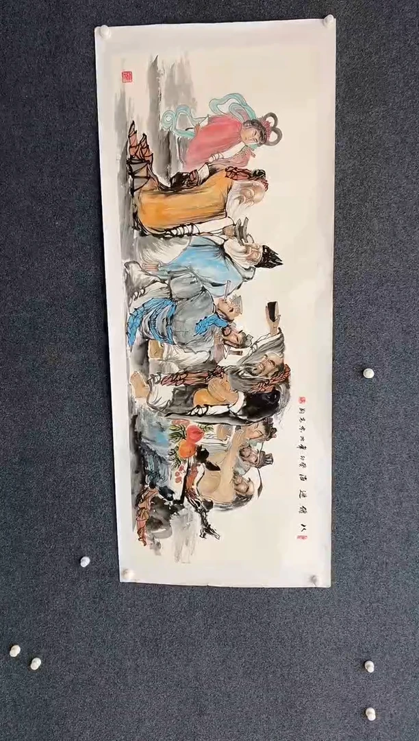 国画冯高翔-6尺人物-021