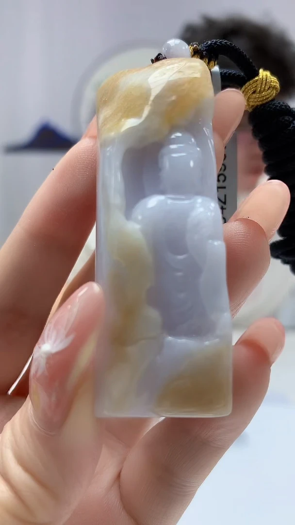 【闪购商品】定制翡翠未镶嵌4688DD-毛货挂件130