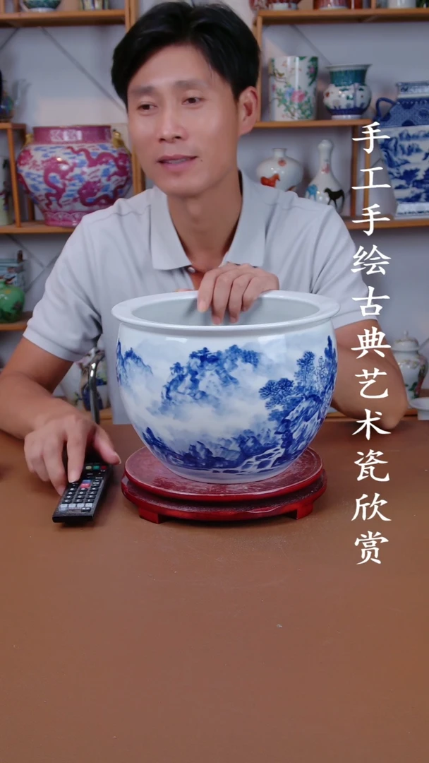 摆件景德镇手工手绘陶瓷摆件13