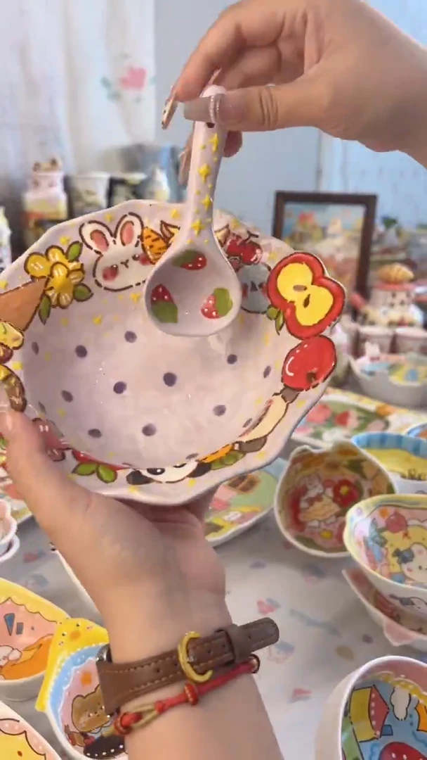 杯子陶景德镇手绘微瑕处理